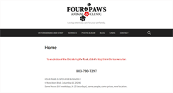 Desktop Screenshot of fourpawsanimalclinic.com